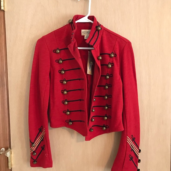 ralph lauren red military jacket